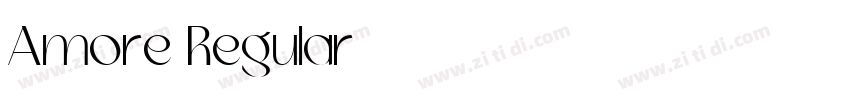 Amore Regular字体转换